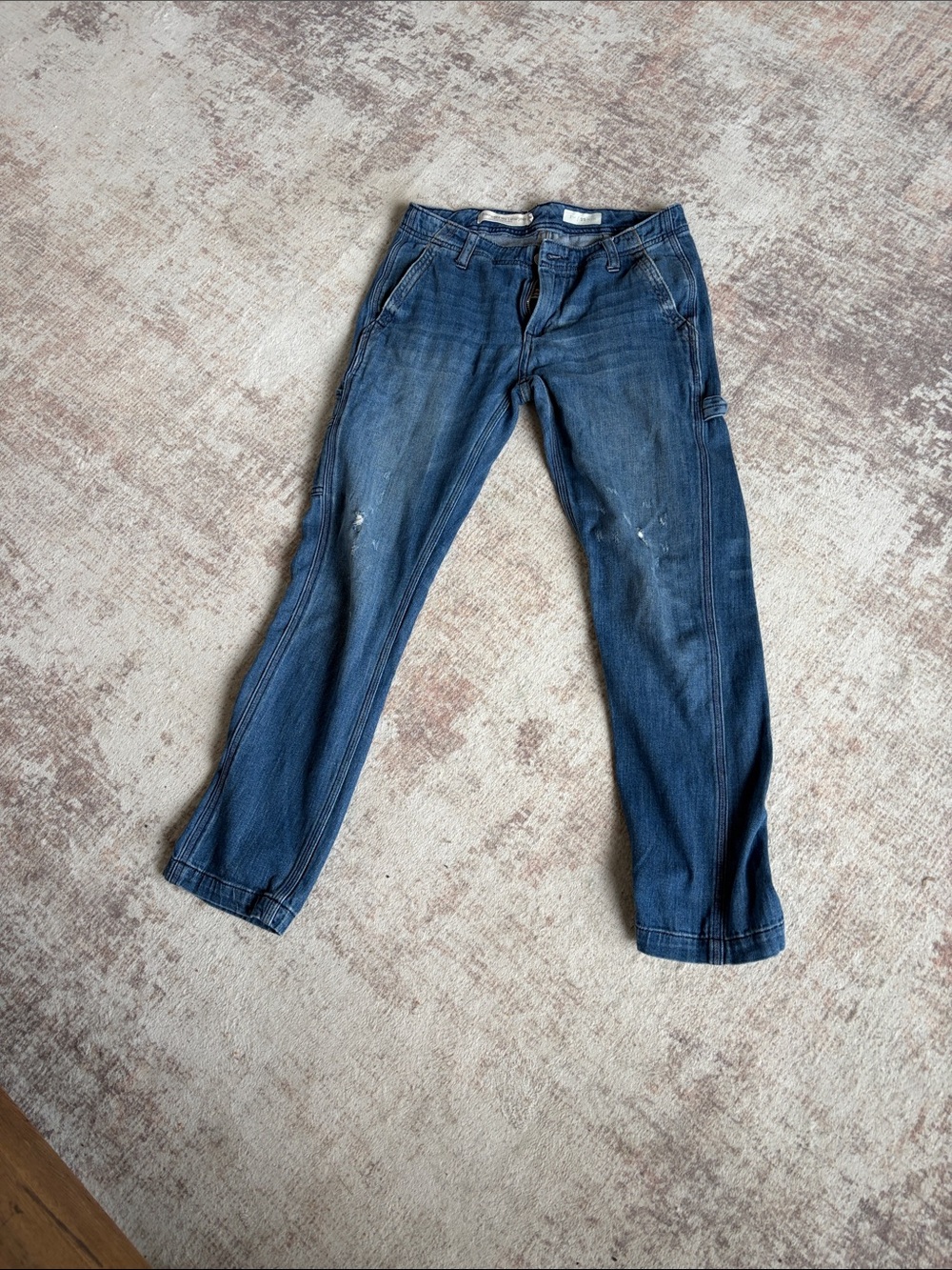 Pilcro Indigo Straight-Leg Jeans